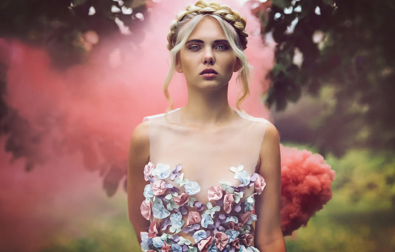 Фото обои губки, локоны, Gaetan Habrand, S M O K E