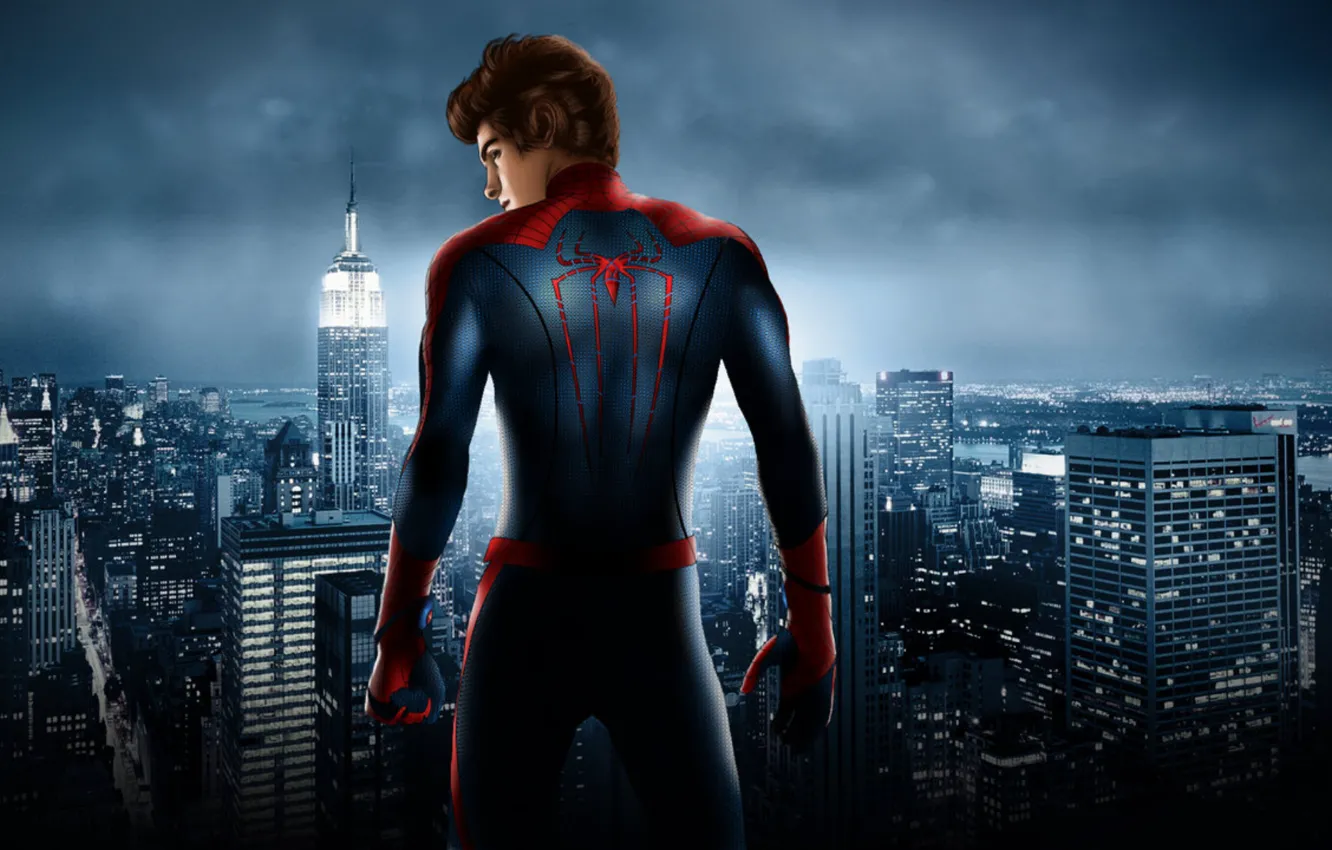 Фото обои city, new, spider man, york, the amazing spider man, parker, spidey, peter
