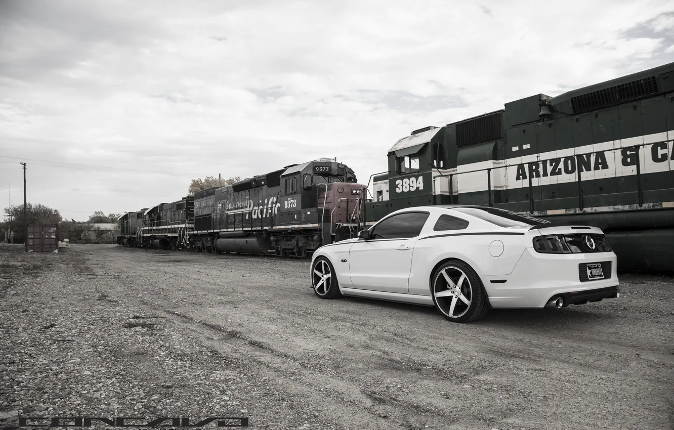 Фото обои машина, авто, поезд, Mustang, Ford, диски, auto, Black