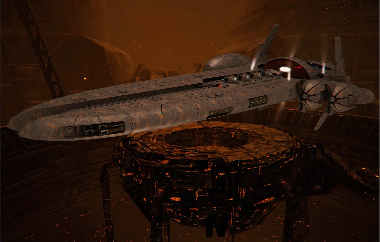 Фото обои космос, корабль, EVE-Online, Let Uriel, in station