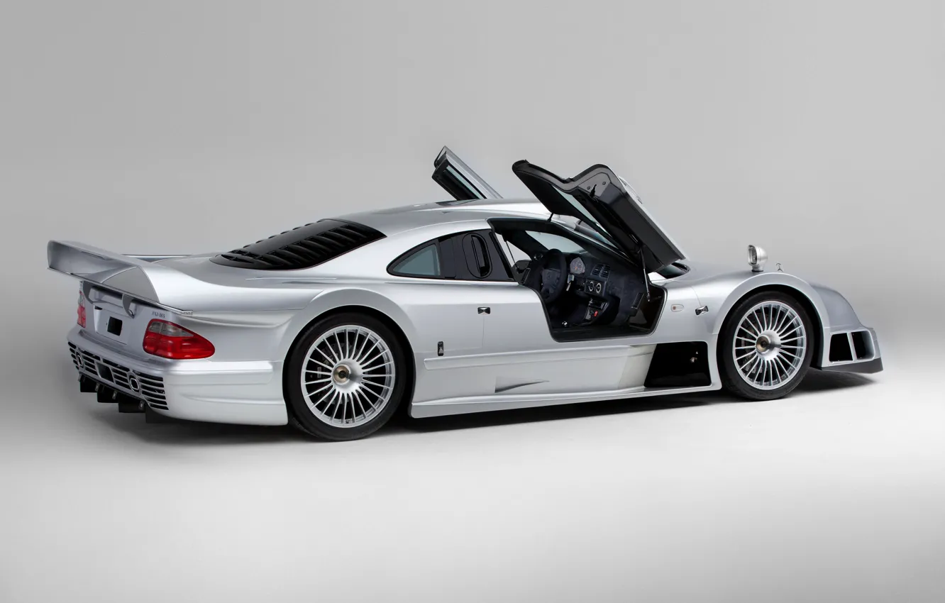 Фото обои Mercedes-Benz, Салон, GTR, Двери, Диски, CLK, 1997, Sports car