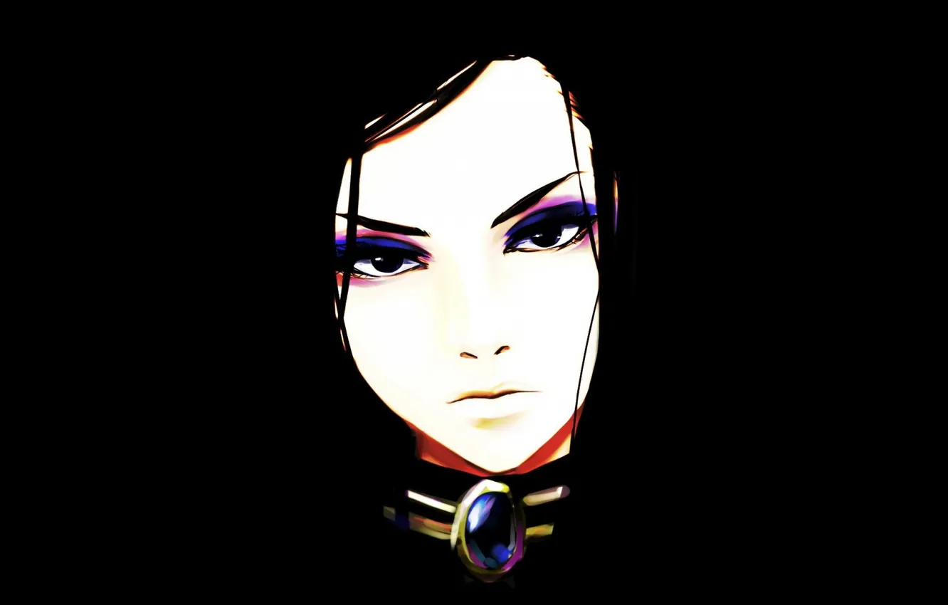 Фото обои face, painting, illustration