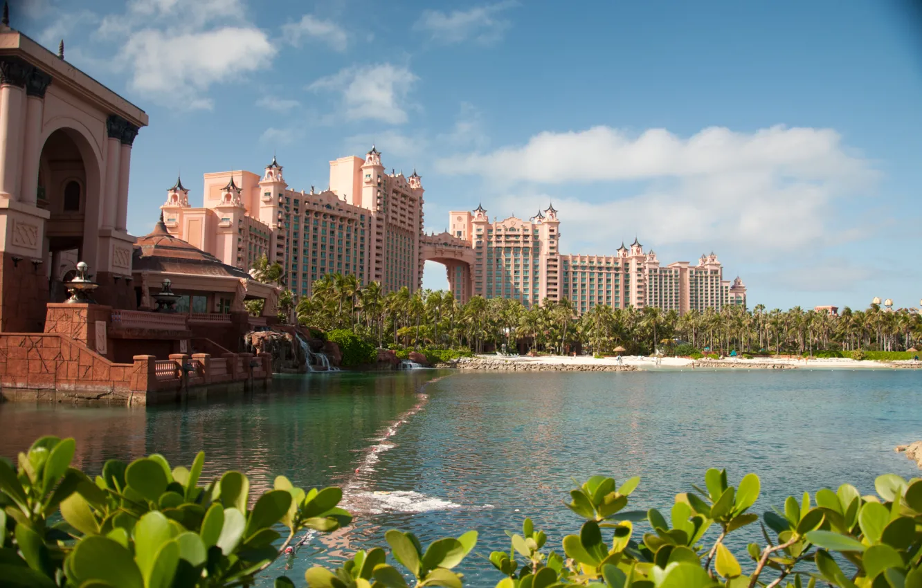 Фото обои Дубай, отель, Dubai, ОАЭ, атлантис, architecture, Atlantis The Palm