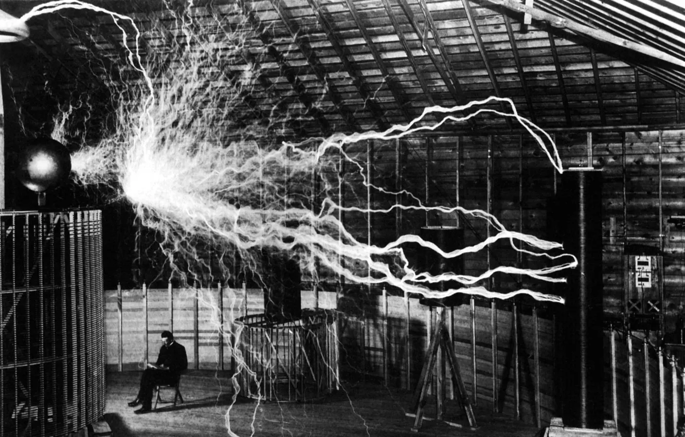 Фото обои Tesla, Nicola, electricity