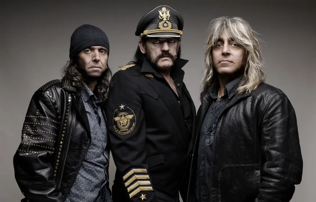 Фото обои Rock, hard rock, Mikkey Dee, Motorhead, Phil Campbell, Lemmy Kilmister, heavy metal