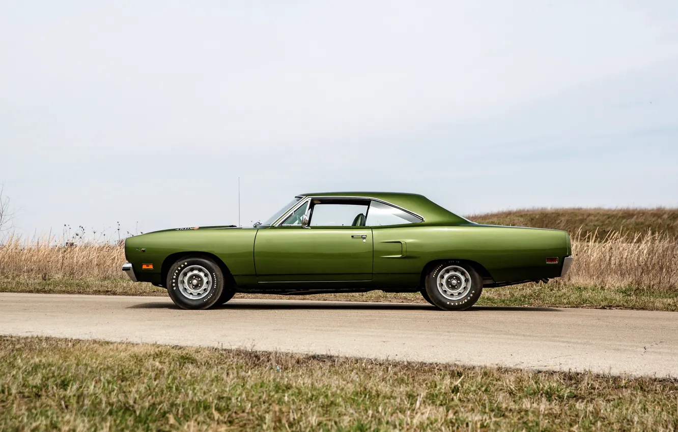 Фото обои 1970, Plymouth, Road Runner, side view, Plymouth Road Runner 440+6 Hardtop Coupe