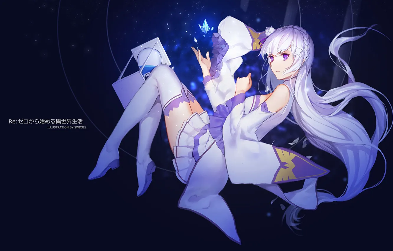 Фото обои swd3e2, Re: Zero, Emilia (Re: Zero), Kara Hajimeru Isekai Seikatsu