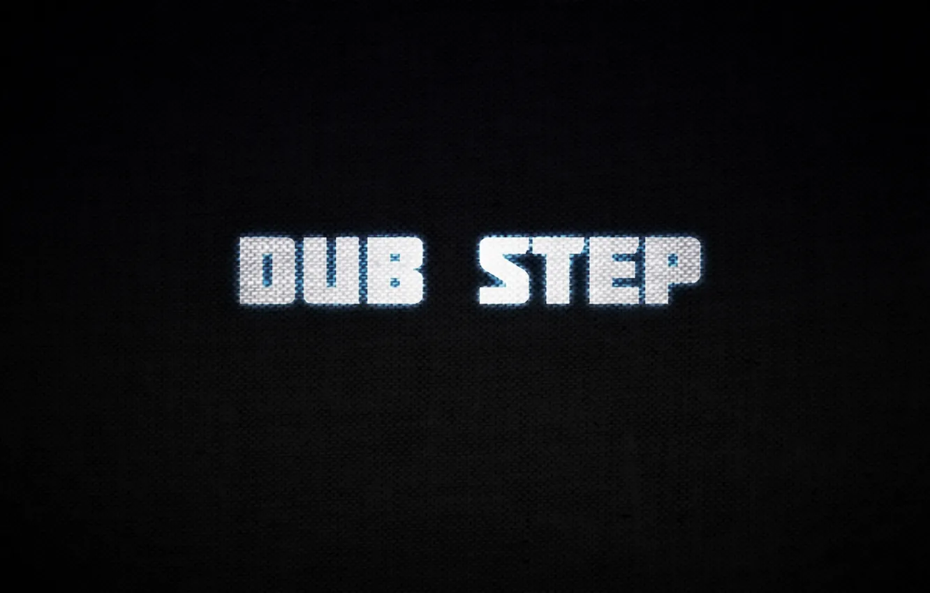 Фото обои буквы, чёрный фон, Dub Step