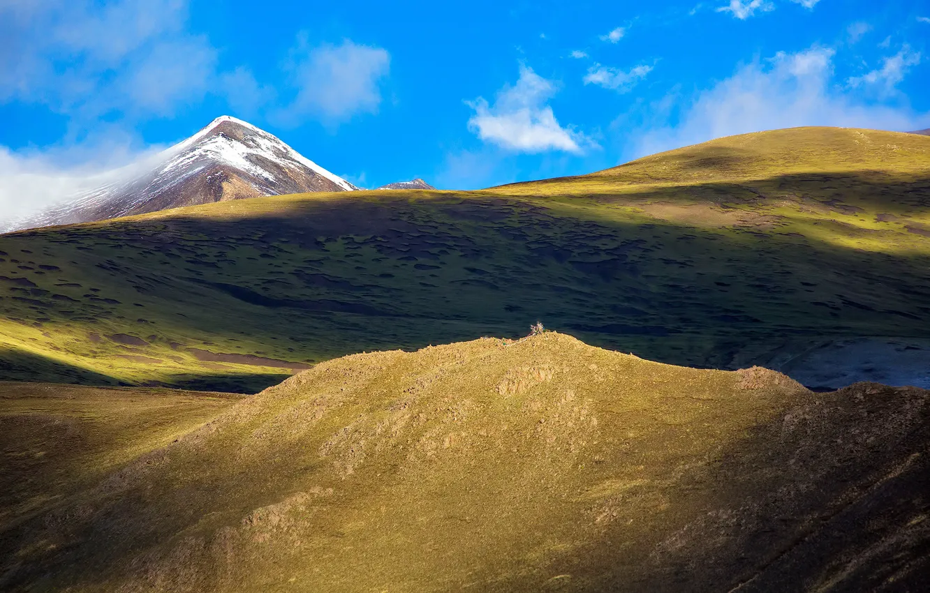 Фото обои горы, природа, Тибет