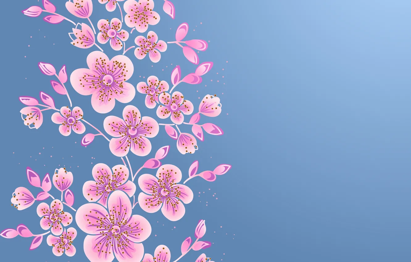 Фото обои цветы, фон, текстура, Vintage, Floral