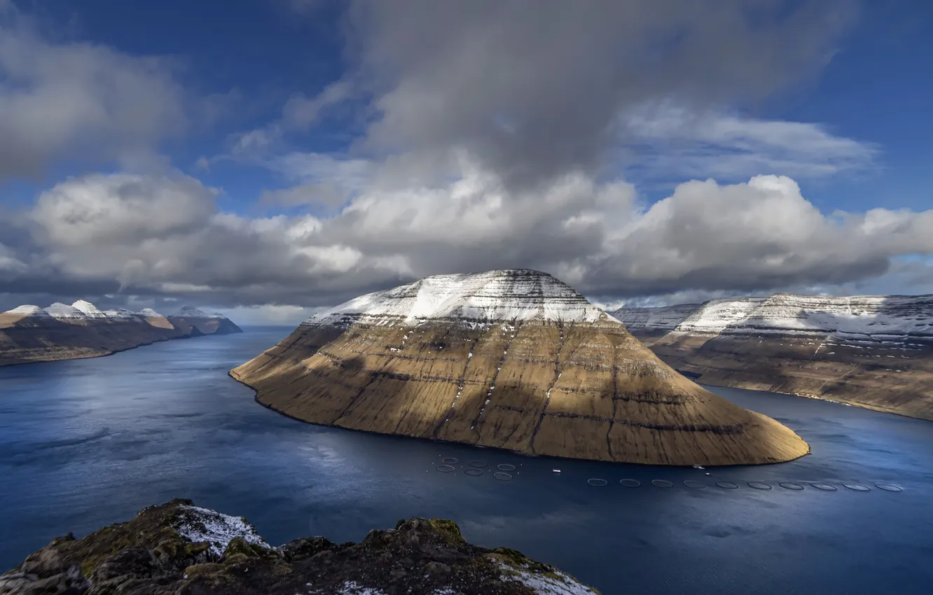 Фото обои Faroe Islands, Norðoyar, Klaksvík