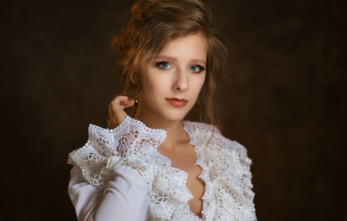 Фото обои актриса, Лиза Арзамасова, Максим Максимов, портретная фотография
