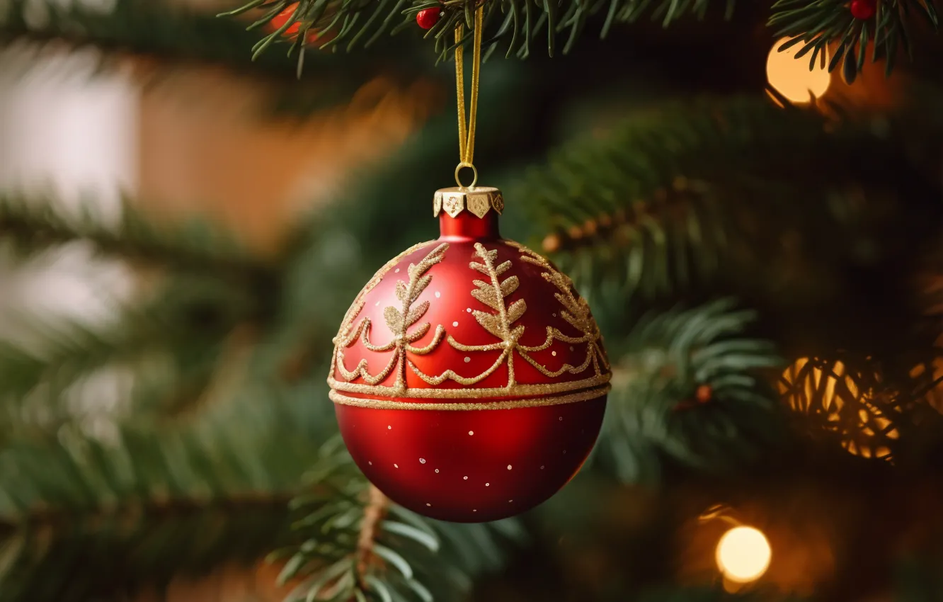 Фото обои украшения, шары, елка, Новый Год, Рождество, new year, happy, Christmas