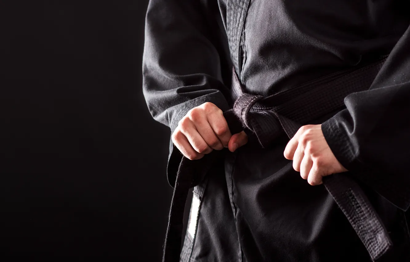 Фото обои black, uniform, martial arts