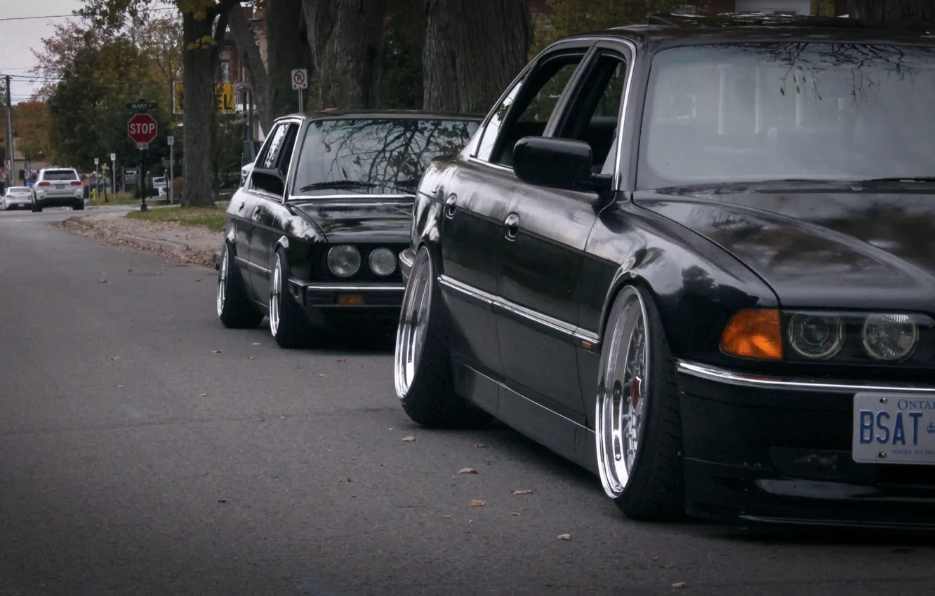 Фото обои BMW, tuning, stance, E28, E38