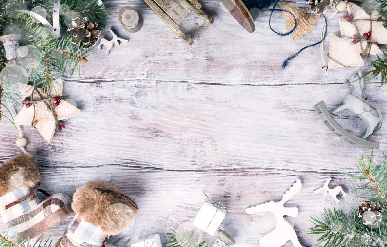 Фото обои украшения, игрушки, Рождество, Новый год, christmas, new year, wood, merry