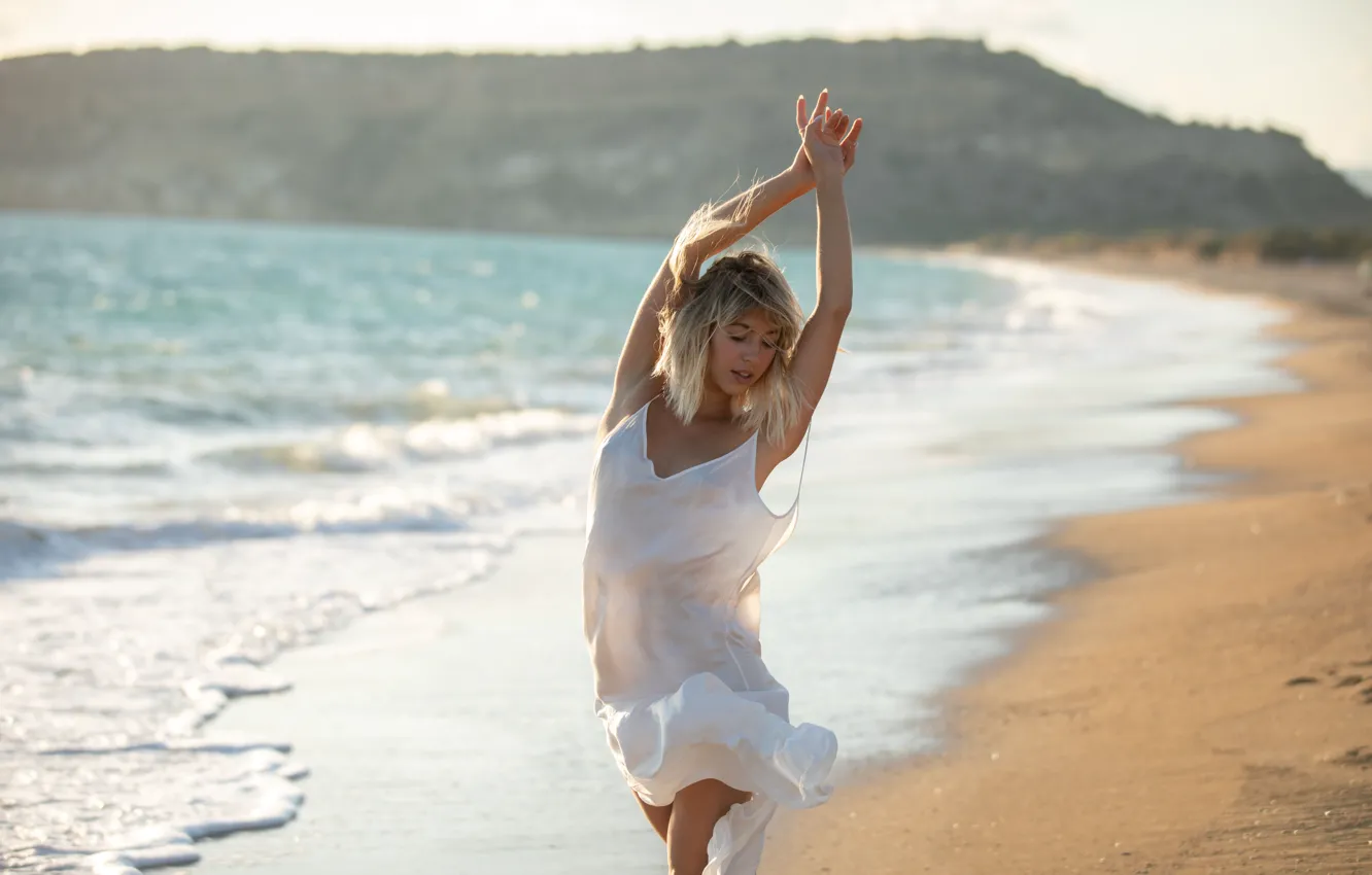Фото обои beach, ocean, nature, model, awesome, sand, surf, sensual