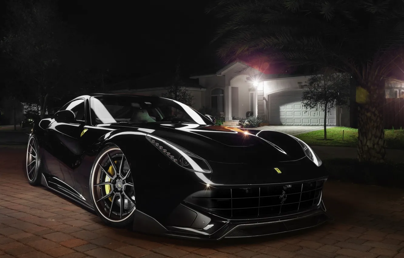 Фото обои Ferrari, Front, Berlinetta, F12, Wheels, Exhaust, Capristo, Boutique