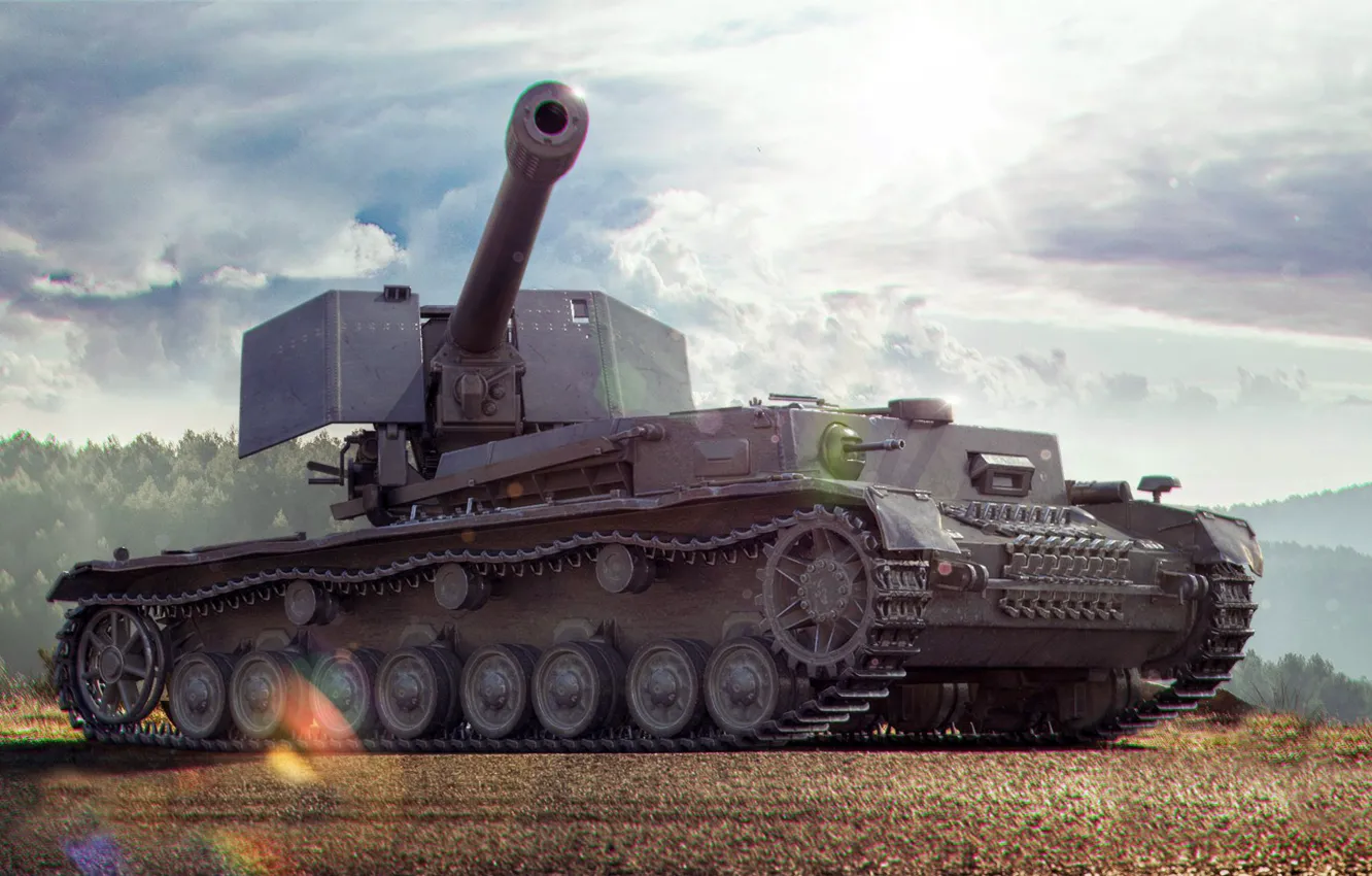 Фото обои World of Tanks, Waffenträger auf Pz. IV, Немецкая ПТ-САУ