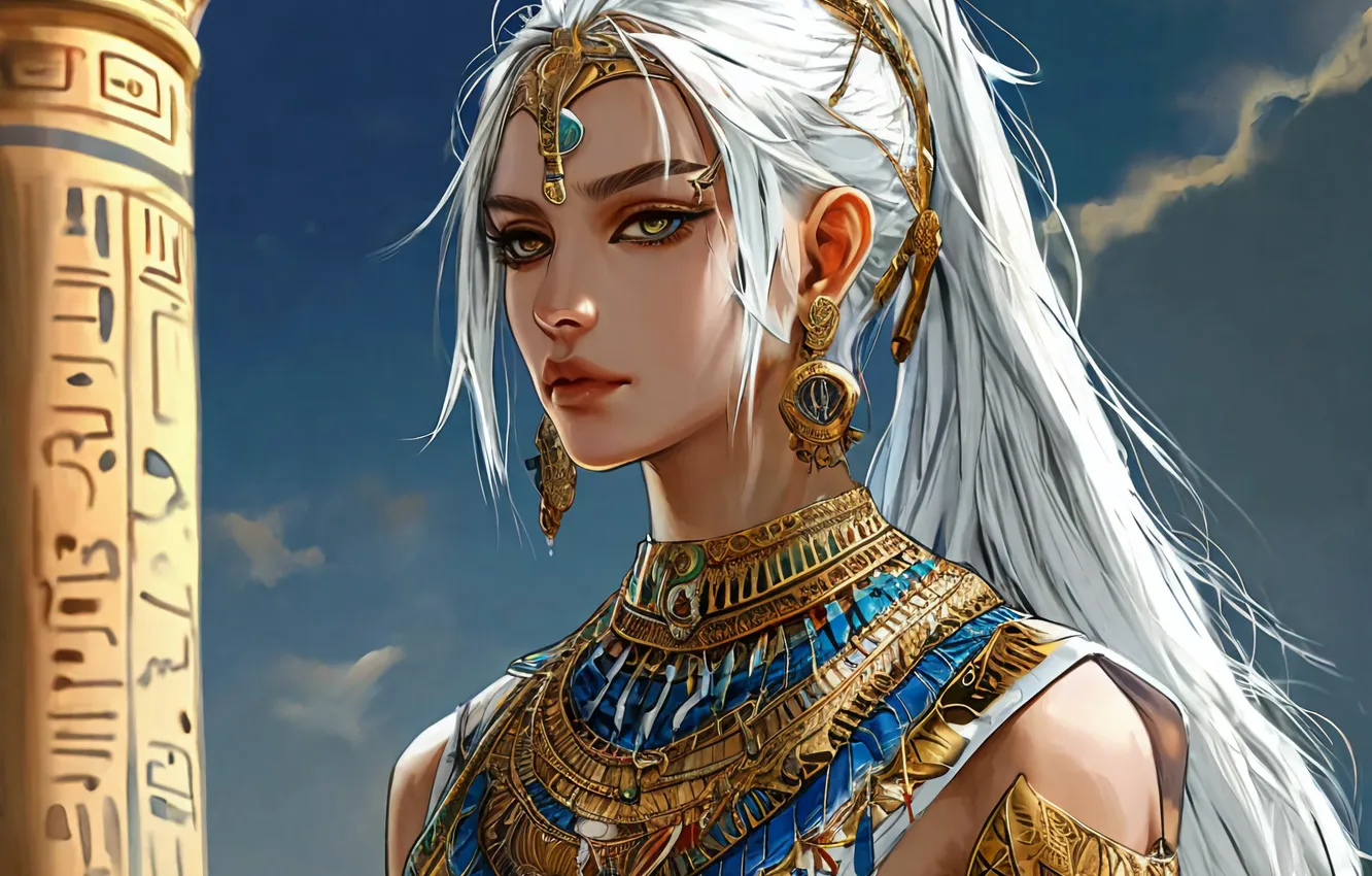 Фото обои Thoth, ИИ арт, Эннеада, Ennead, Тот