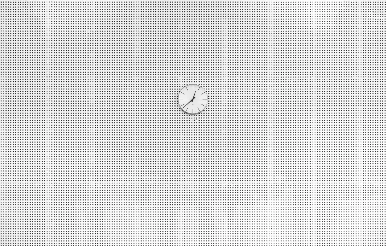 Фото обои время, стена, часы