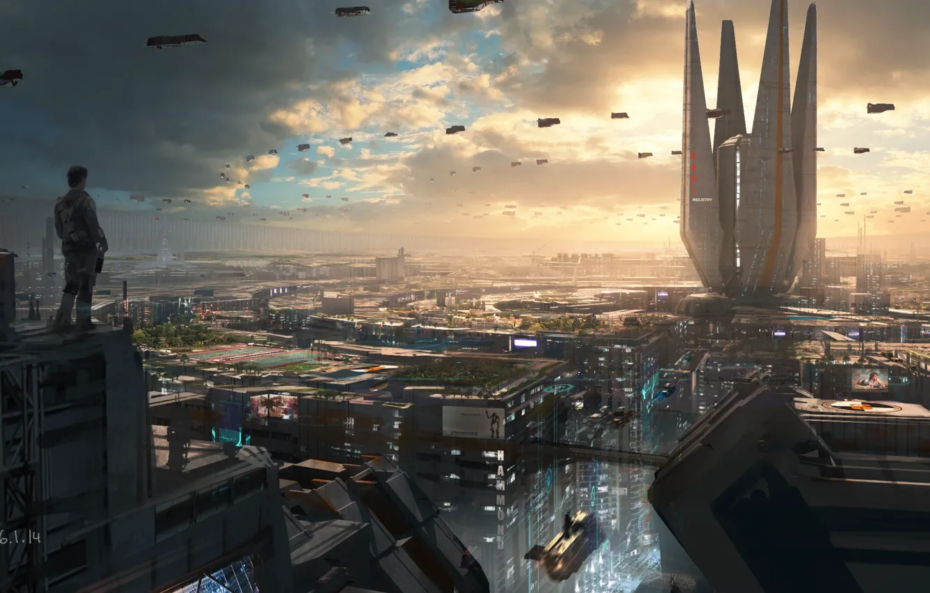 Фото обои city, game, Titanfall, Titanfall 2