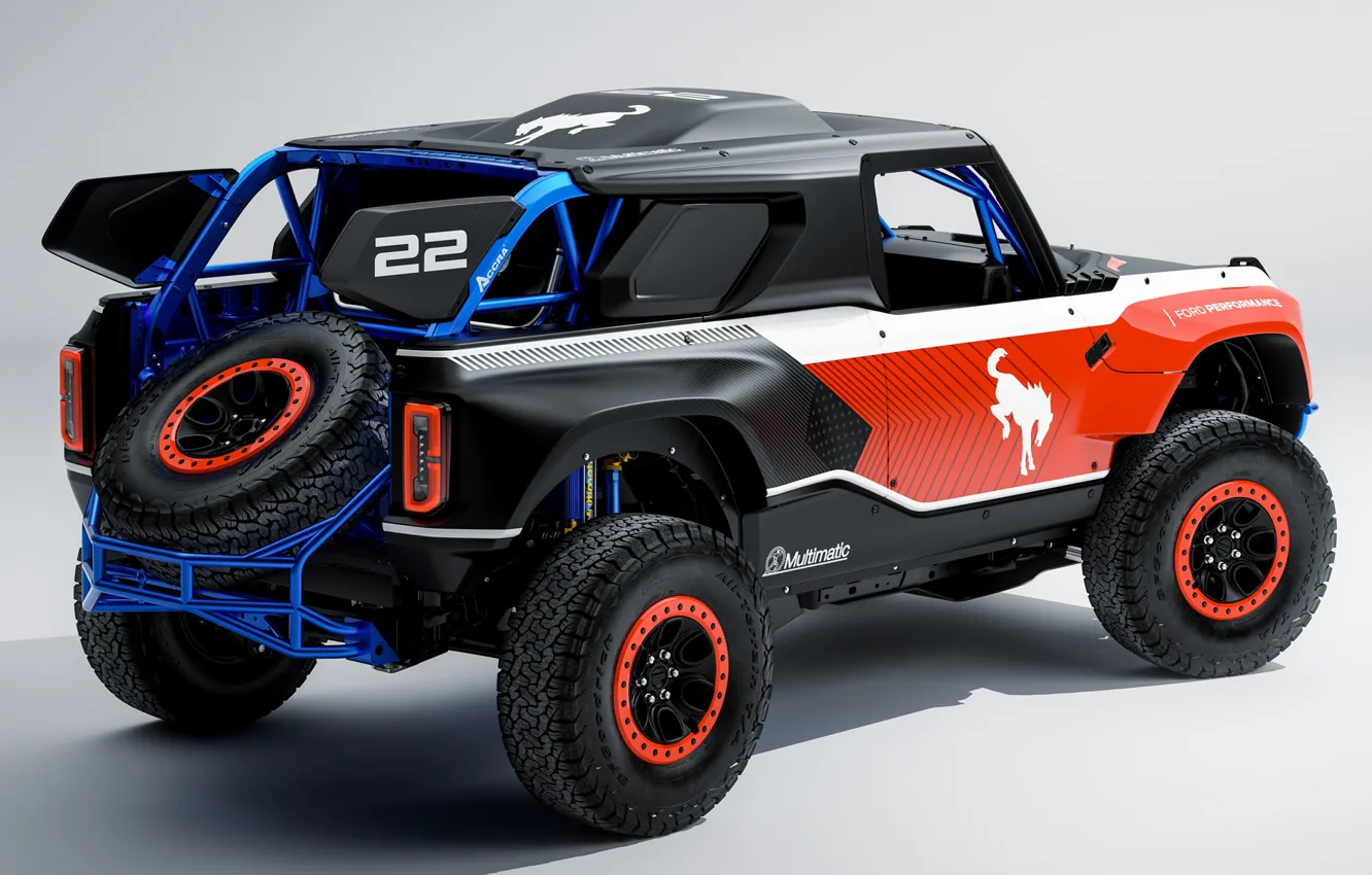 Фото обои Prototype, мощь, прототип, Ford Bronco, 2021, DR Race, пустынный гонщик