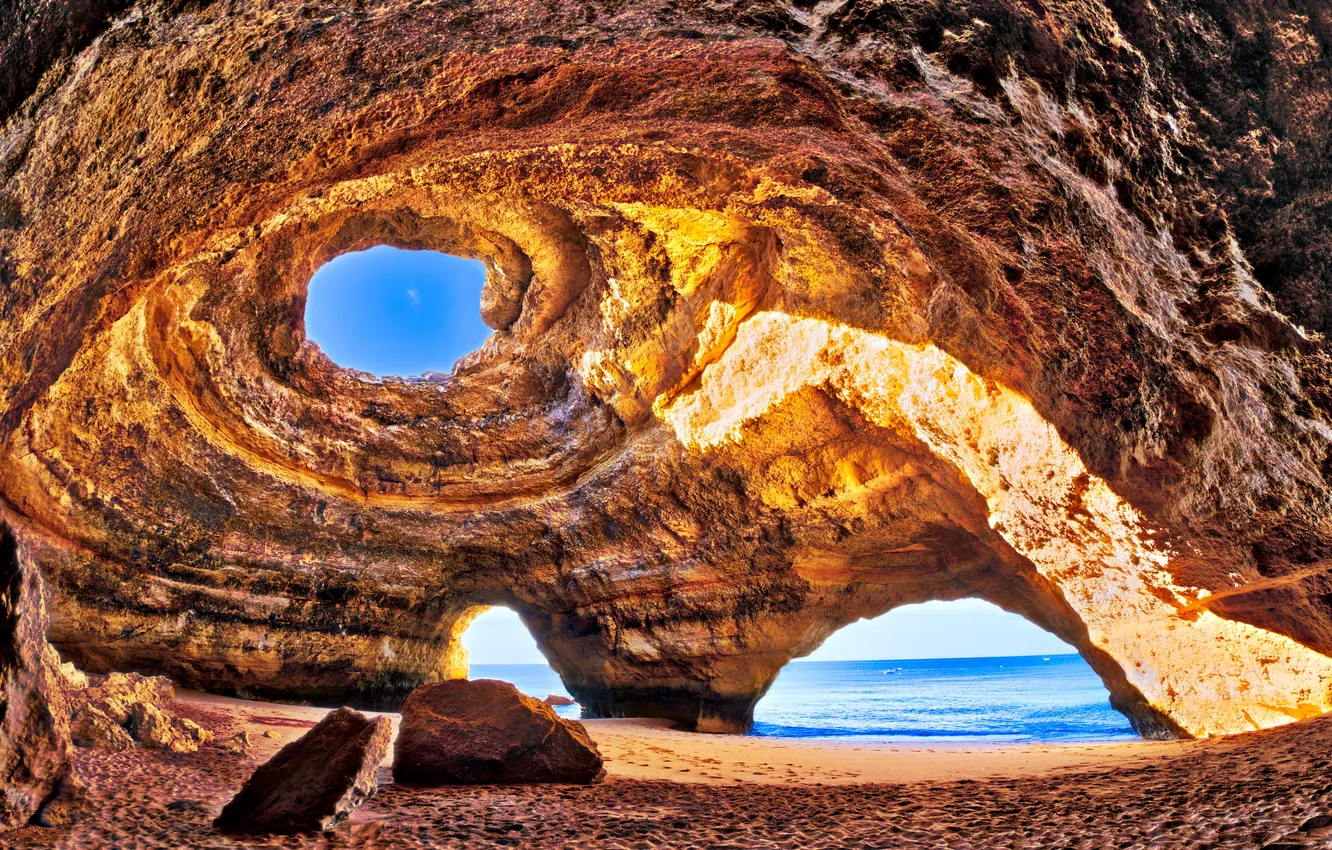 Фото обои ocean, landscape, nature, portugal, praia, portuguese, lagos, portimao