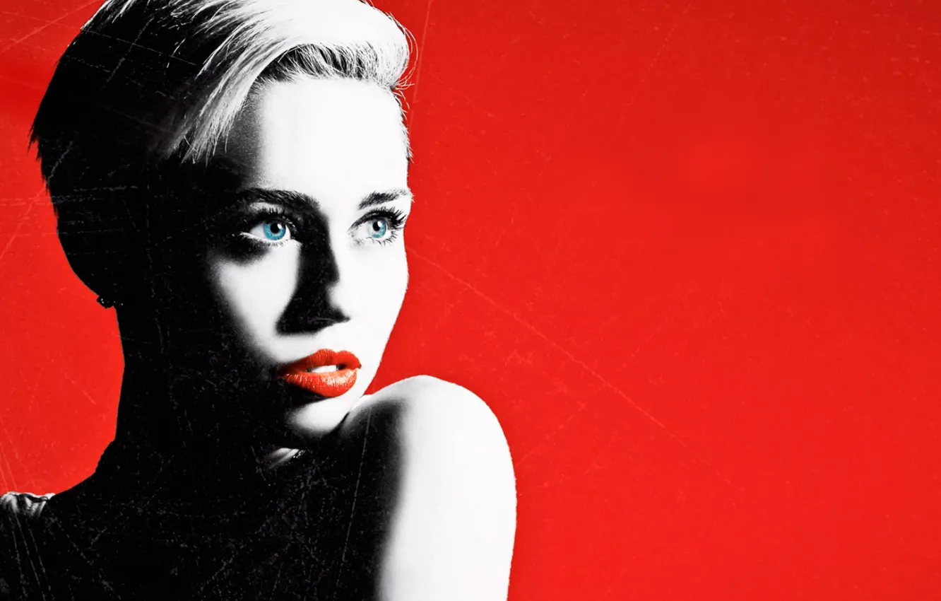 Фото обои арт, певица, Miley Cyrus, Майли Сайрус