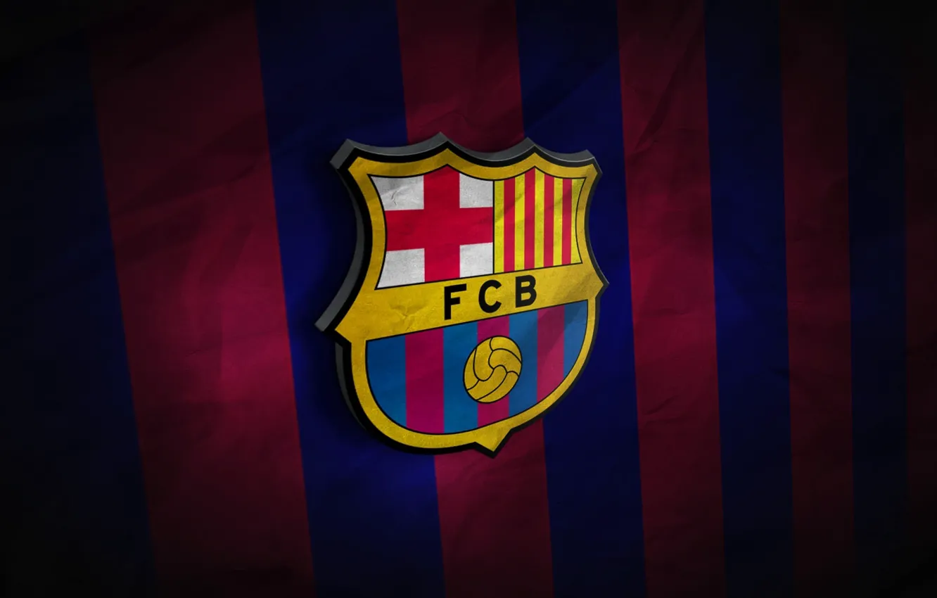 Фото обои wallpaper, football, Sport, FC Barcelona, Catalonia, Primera Division, 3D logo