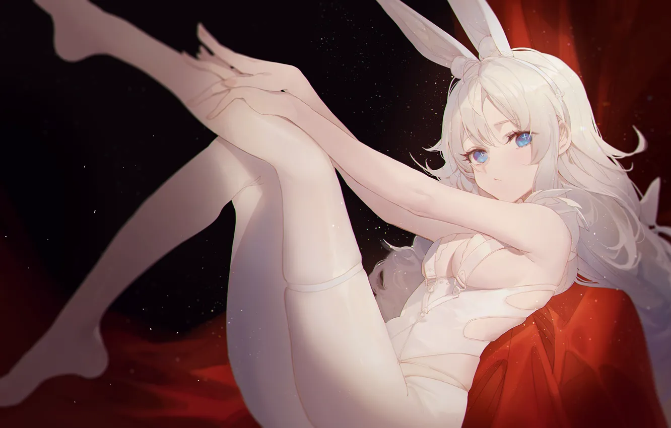 Фото обои девушка, ушки, kuroduki, Azur Lane, Le Malin