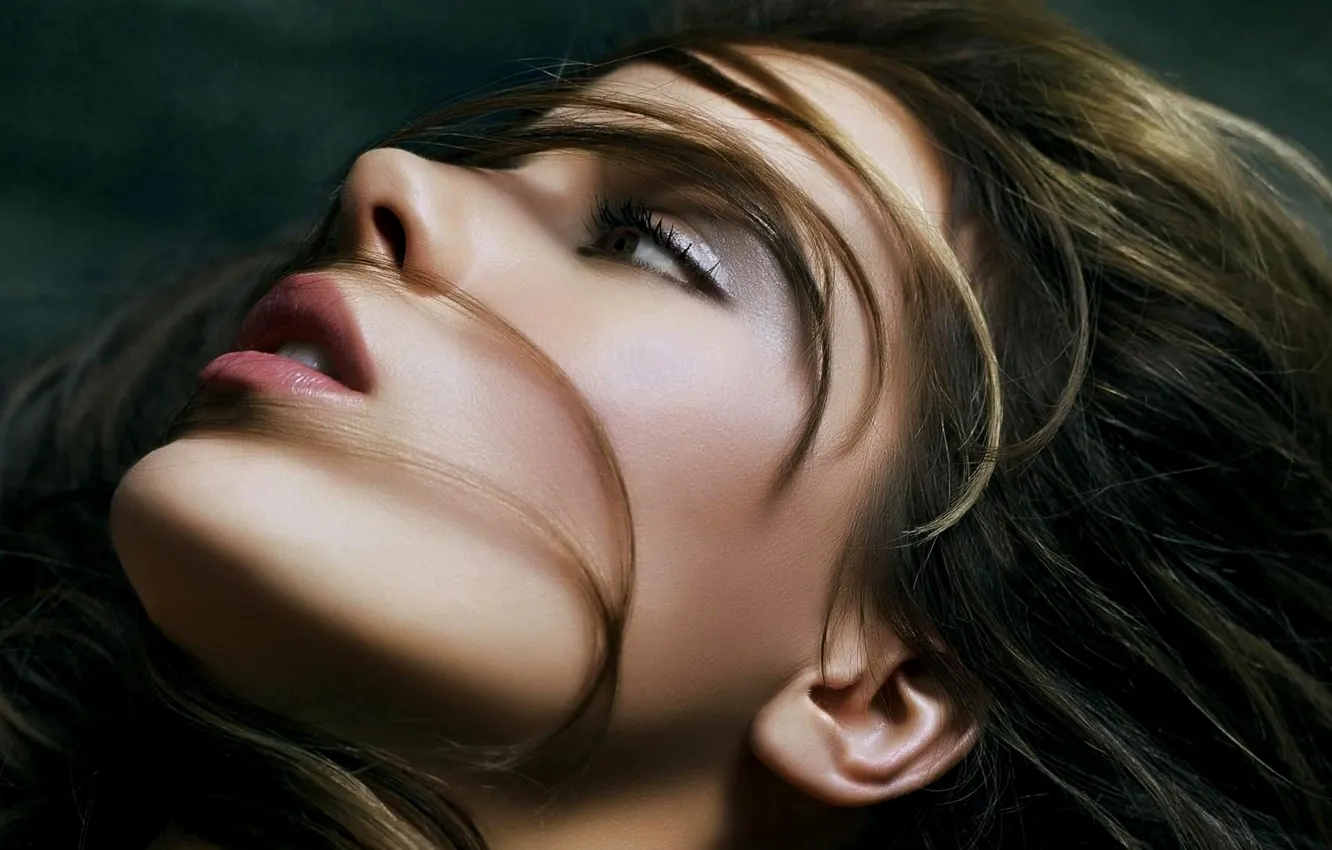 Фото обои лицо, модель, волосы