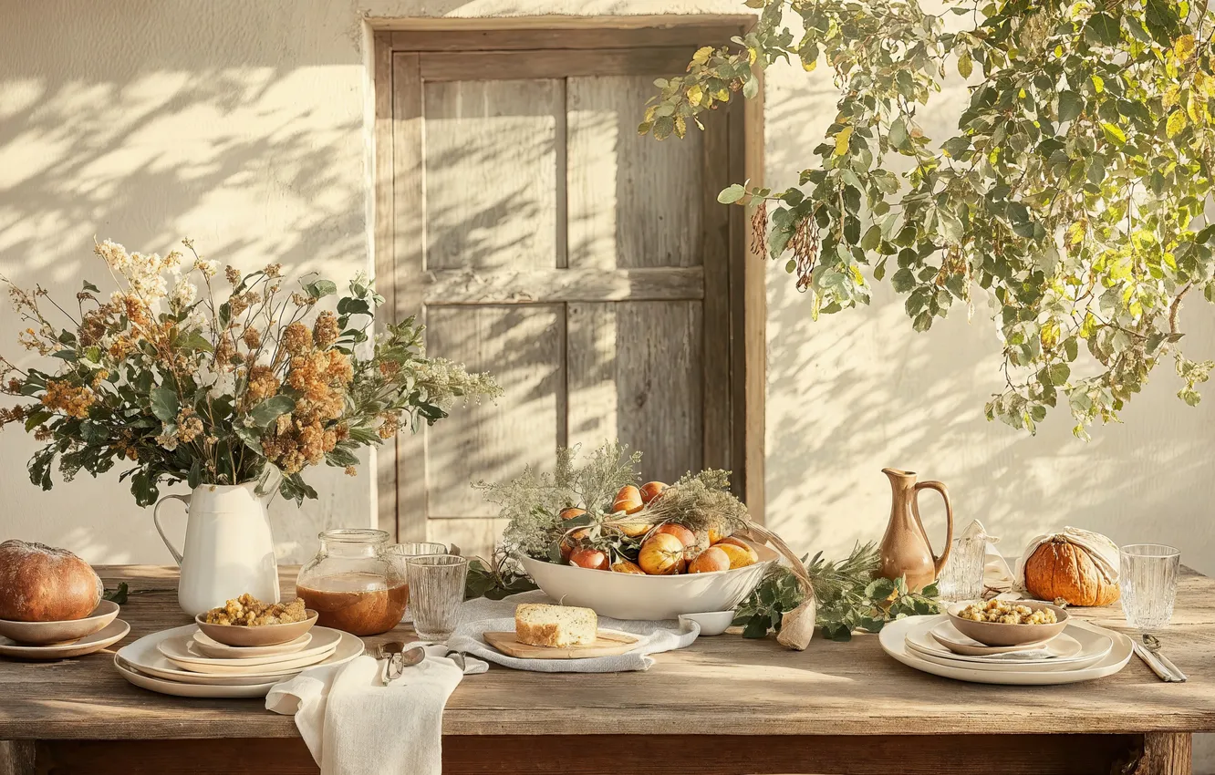 Фото обои autumn, comfort, home, warm, leave, beverages