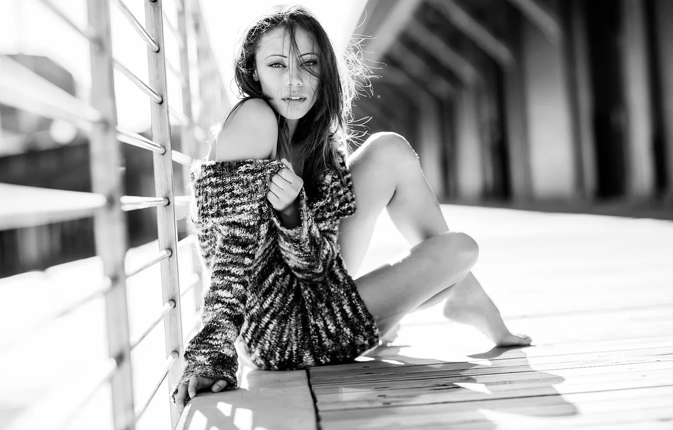 Фото обои ножки, прелесть, Aaron Woodall, Natural Light Portrait, Ina