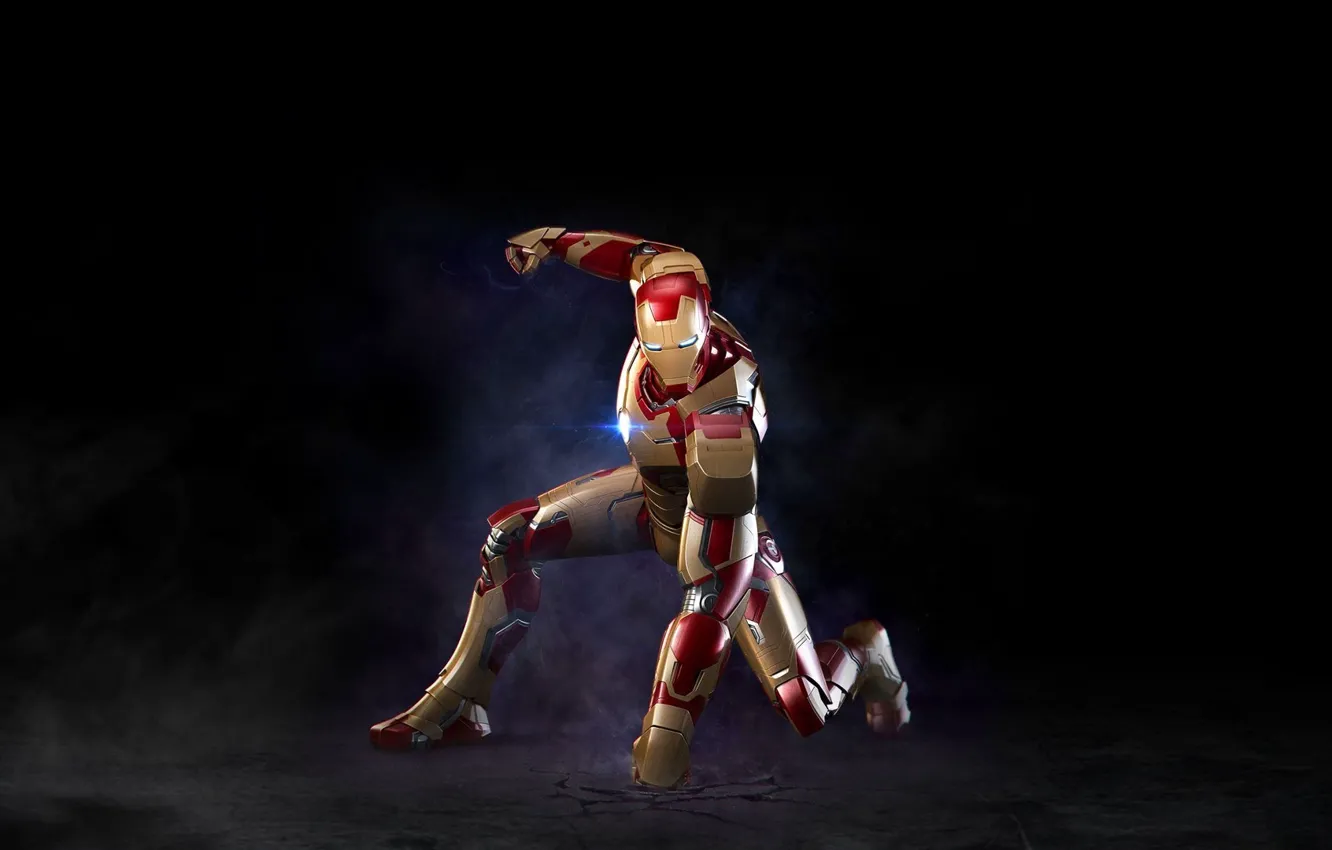 Фото обои cinema, red, golden, armor, power, man, iron man, film