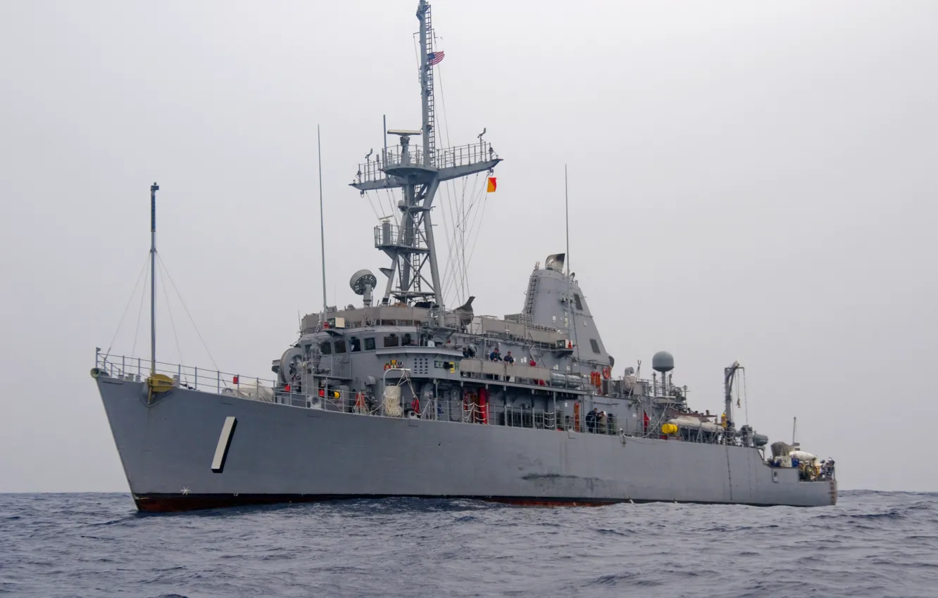 Фото обои sea, weapon, navy, war material, military power, maritime military force, USS Avenger