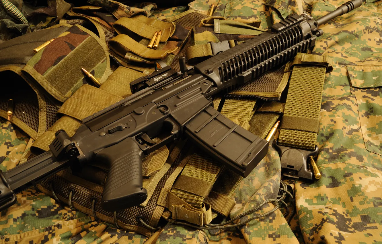 Фото обои оружие, автомат, Штурмовая винтовка, SIG 556