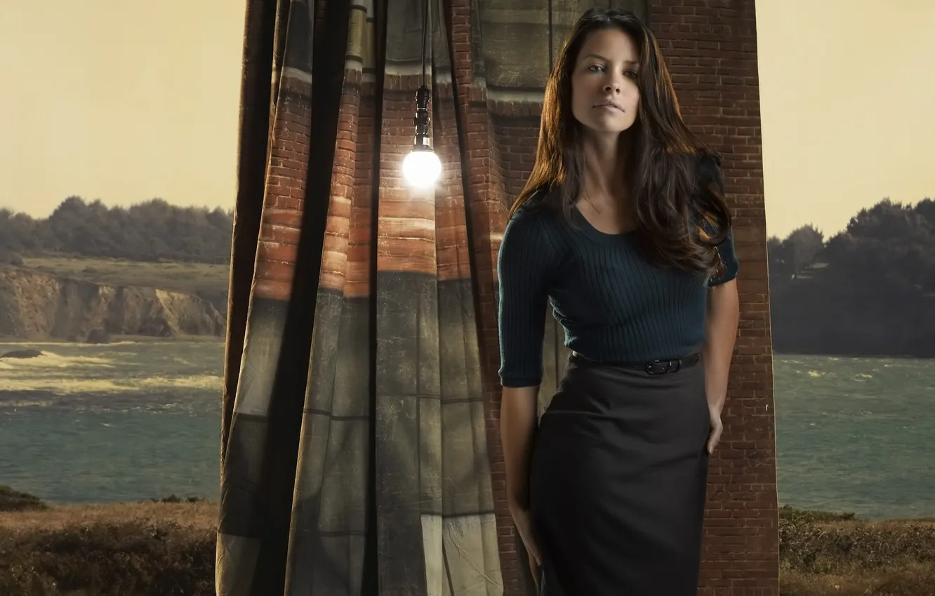 Фото обои evangeline lilly, lost, брюнетка