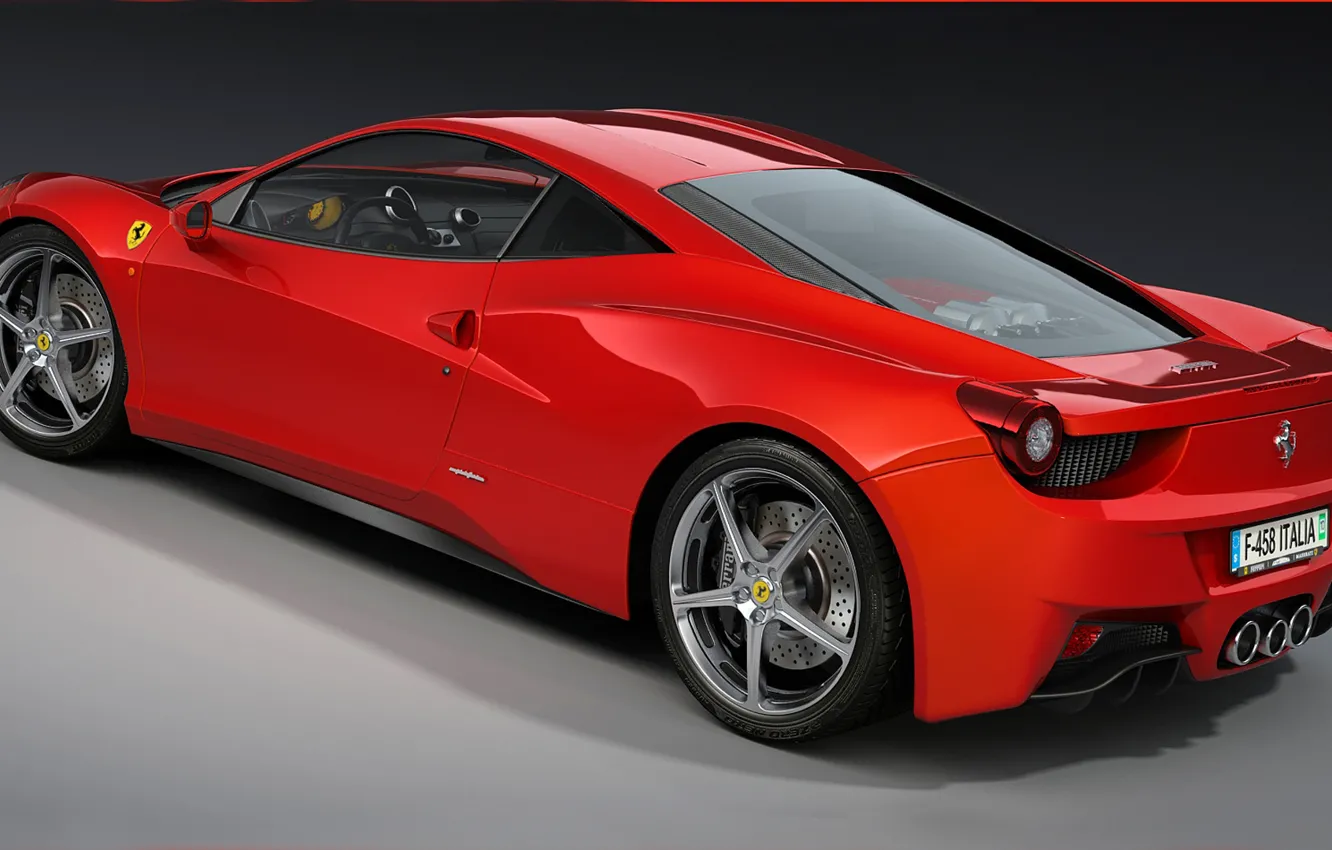 Фото обои машина, арт, Ferrari, 458 Italia, dangeruss