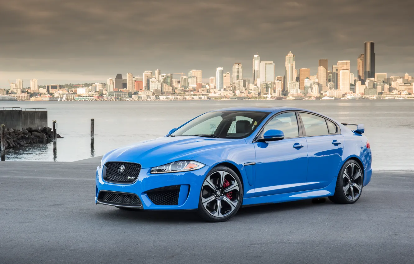 Фото обои Jaguar, Blue, XFR-S