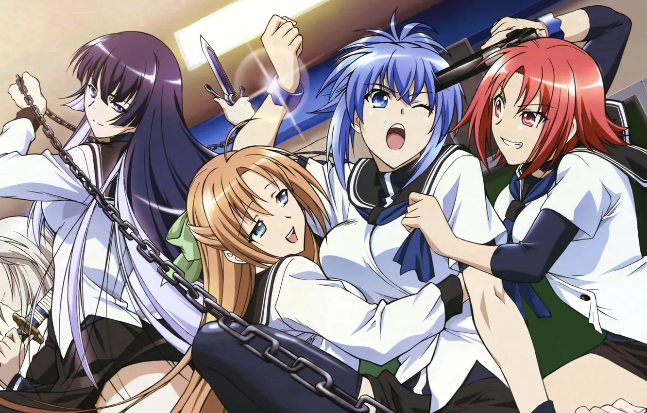 Фото обои girls, anime, Kampfer