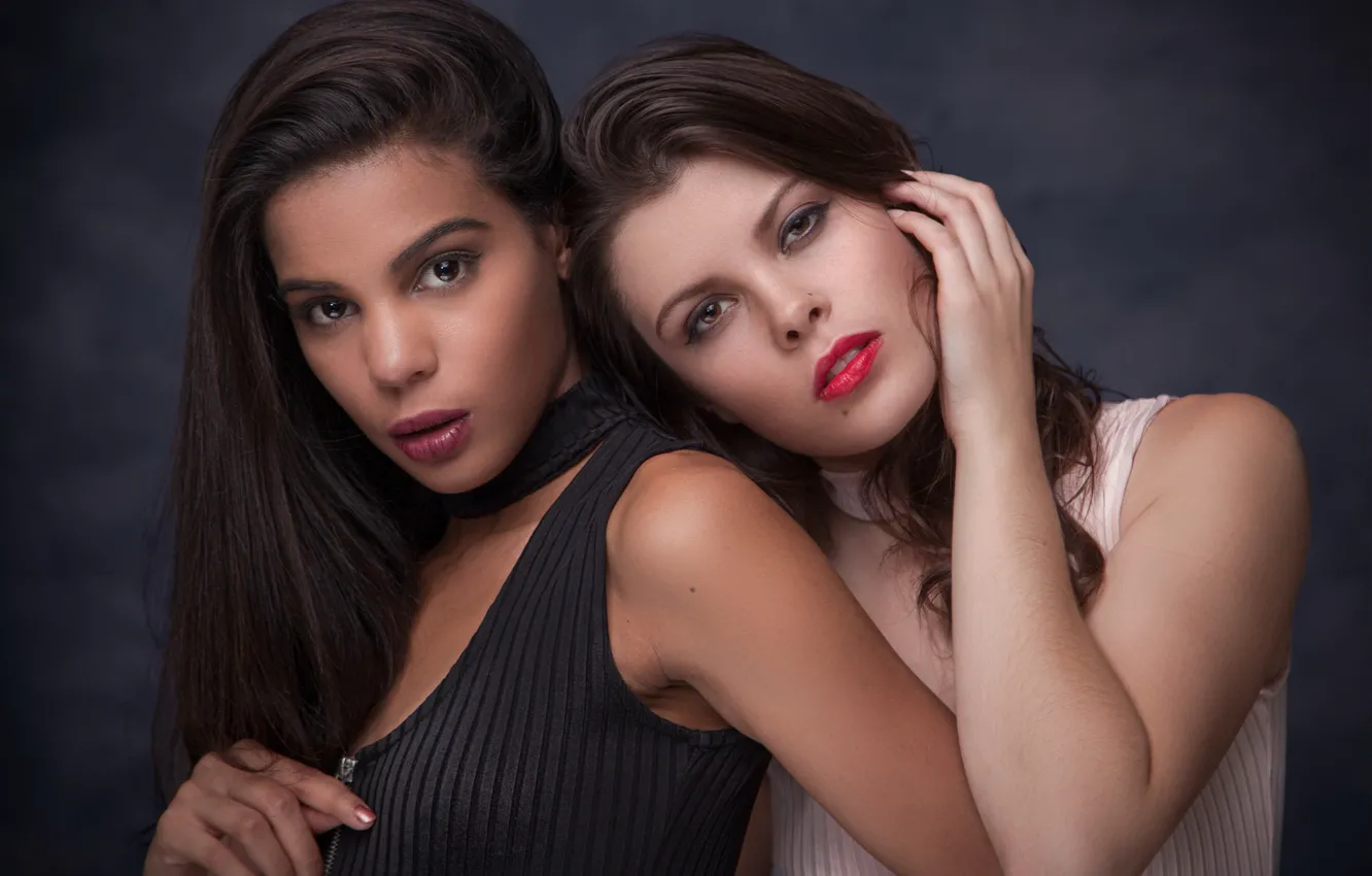 Фото обои взгляд, девушка, портрет