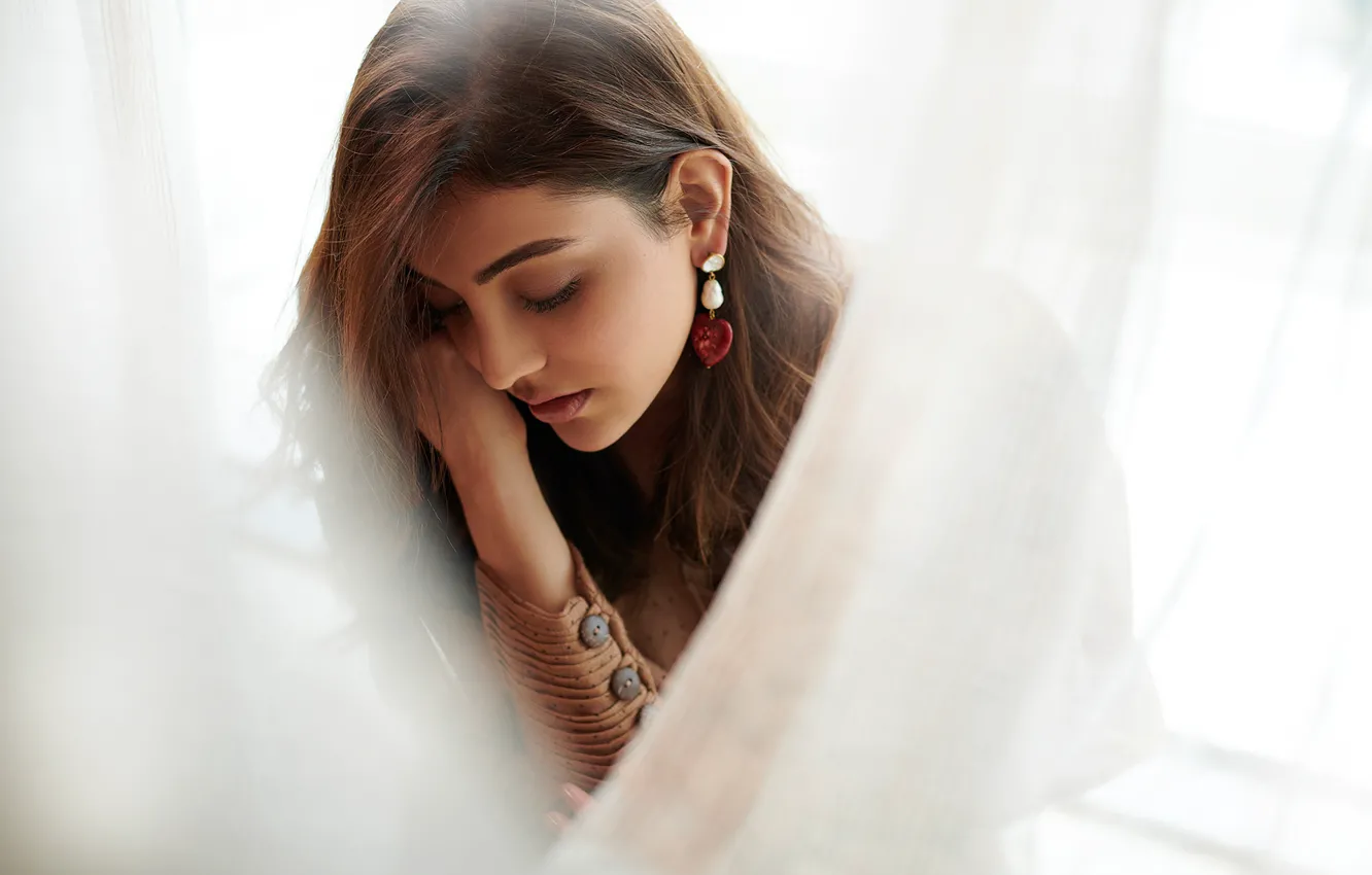 Фото обои girl, beauty, face, bollywood, indian actress, Kajal agarwal