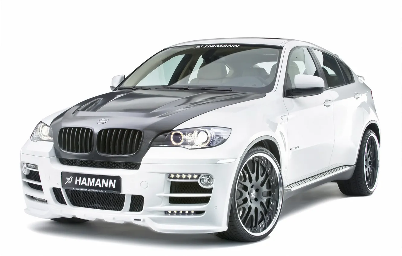 Фото обои белый, BMW, Hamann