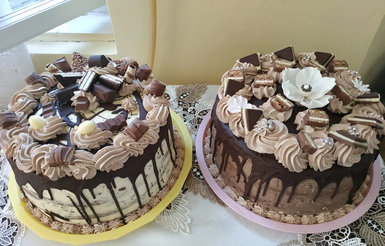 Фото обои chocolate, cakes, biscuits