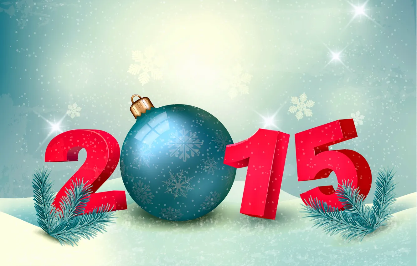 Фото обои Новый Год, New Year, Happy, 2015