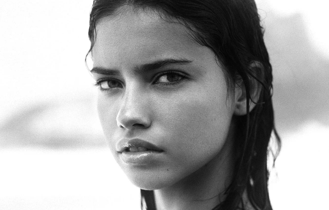 Фото обои взгляд, лицо, Модель, Adriana Lima