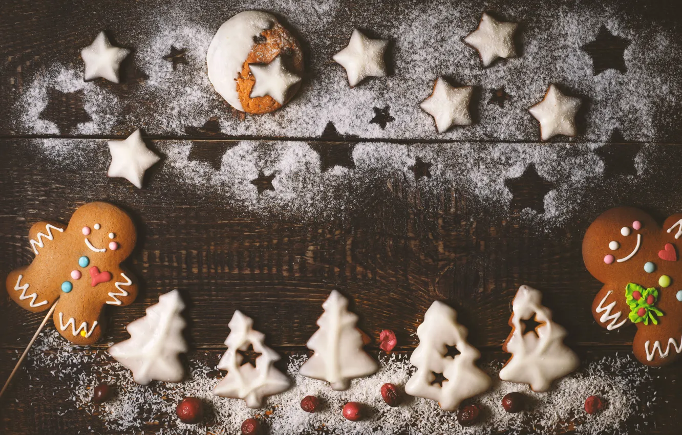 Фото обои украшения, Новый Год, печенье, Рождество, happy, Christmas, New Year, Merry Christmas