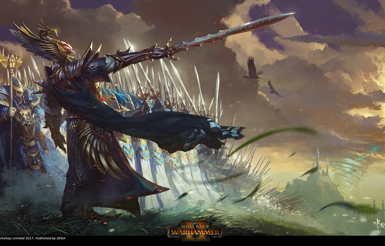 Фото обои battle Art, Total war warhammer 2, Elves