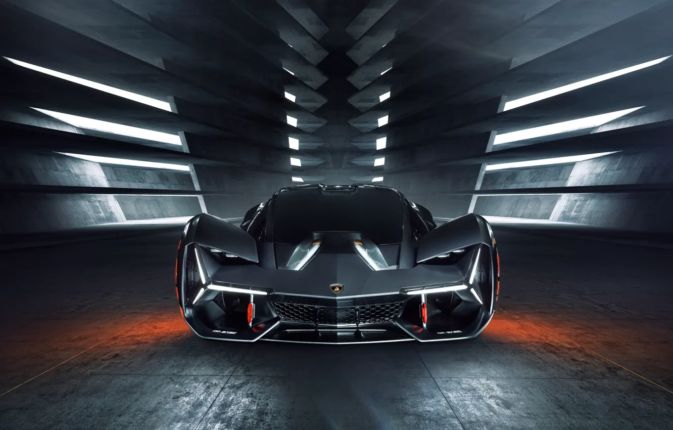 Фото обои Lamborghini, суперкар, вид спереди, гиперкар, Terzo Millennio